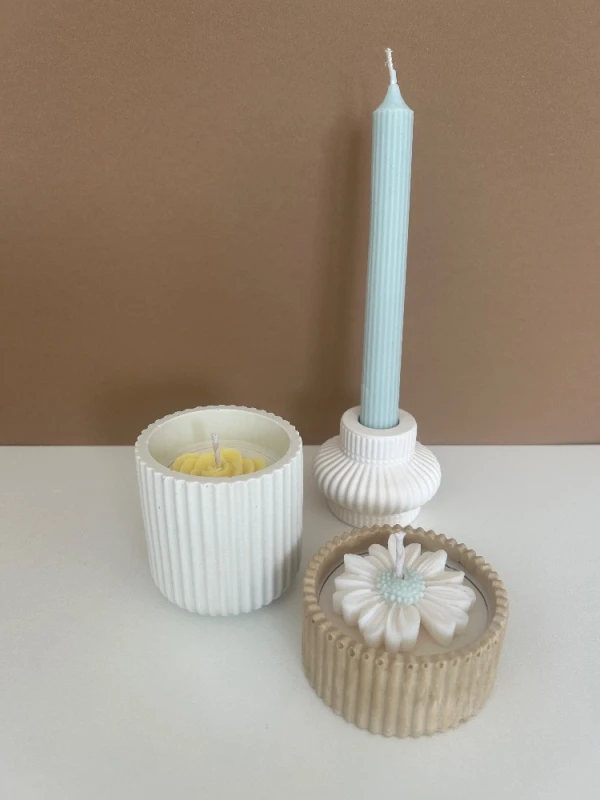 Workshop jesmonite & kaarsen maken. Mail gerust voor de mogelijkheden!